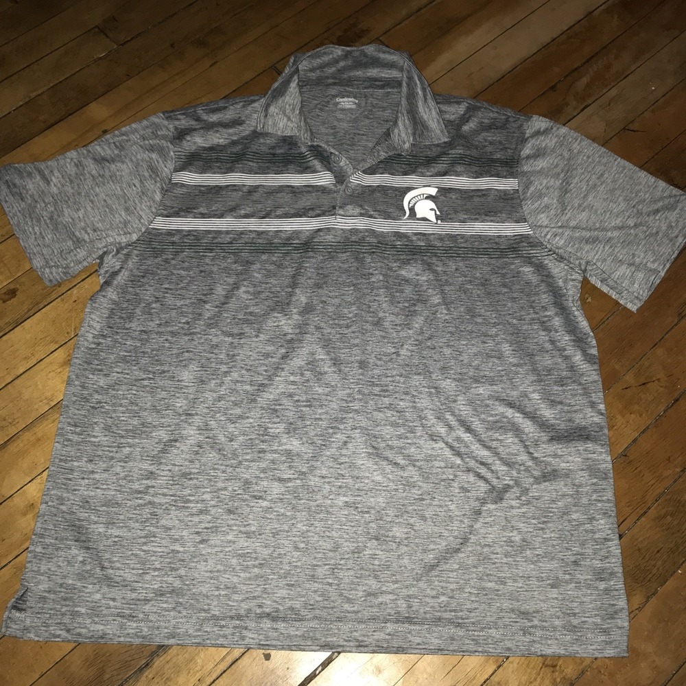 Michigan State Spartans Grey Polo Shirt Adult XL By captivating‎